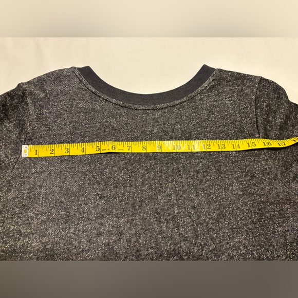 Large blue v neck Old Navy french terry sweatshirt with waistband, L - Picture 8 of 10